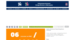 Desktop Screenshot of ethnomuseum.pl